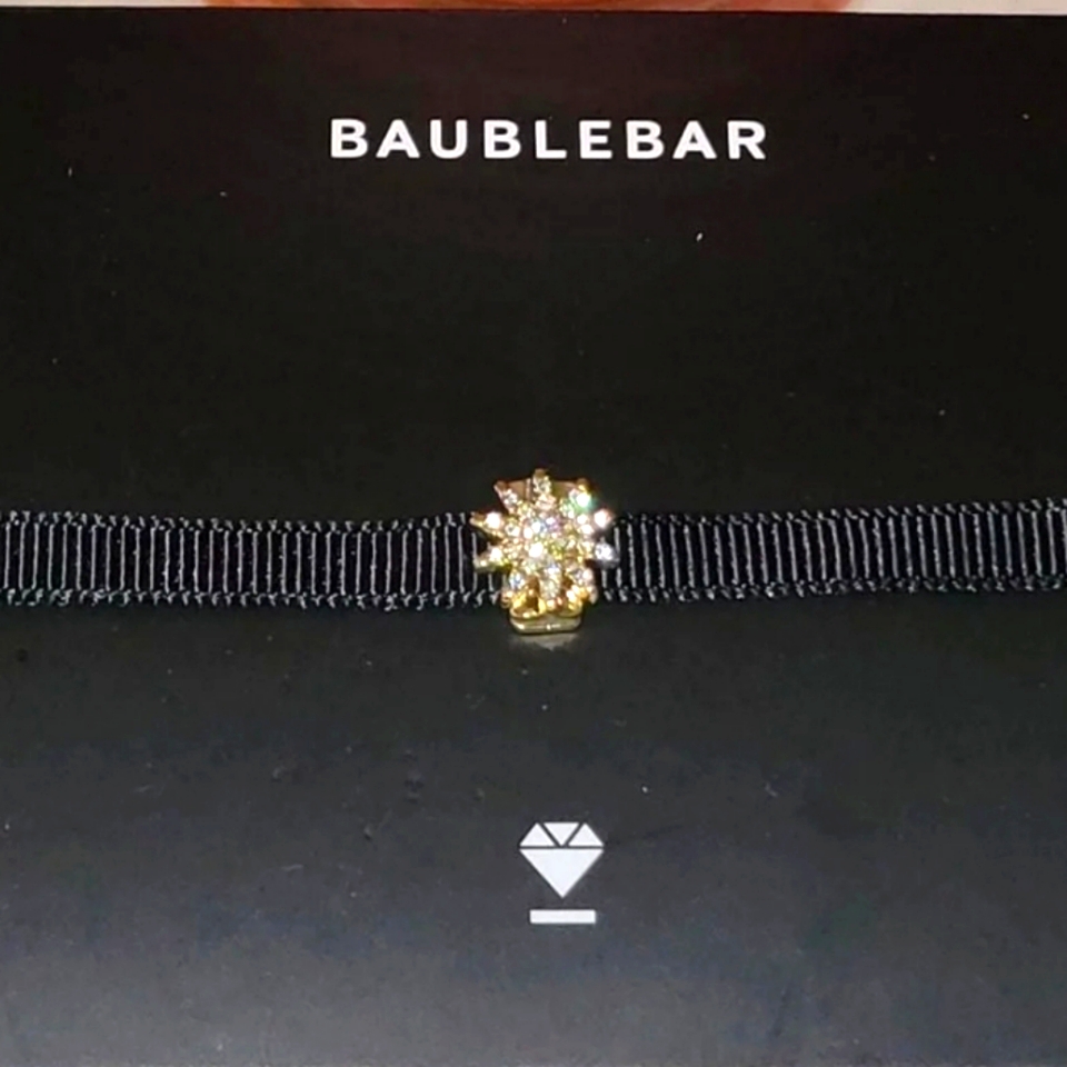 Baublebar Blk Snowflake Neck Choker 7$